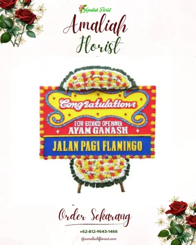 Bunga Papan Congratulation di Tegalbangsri